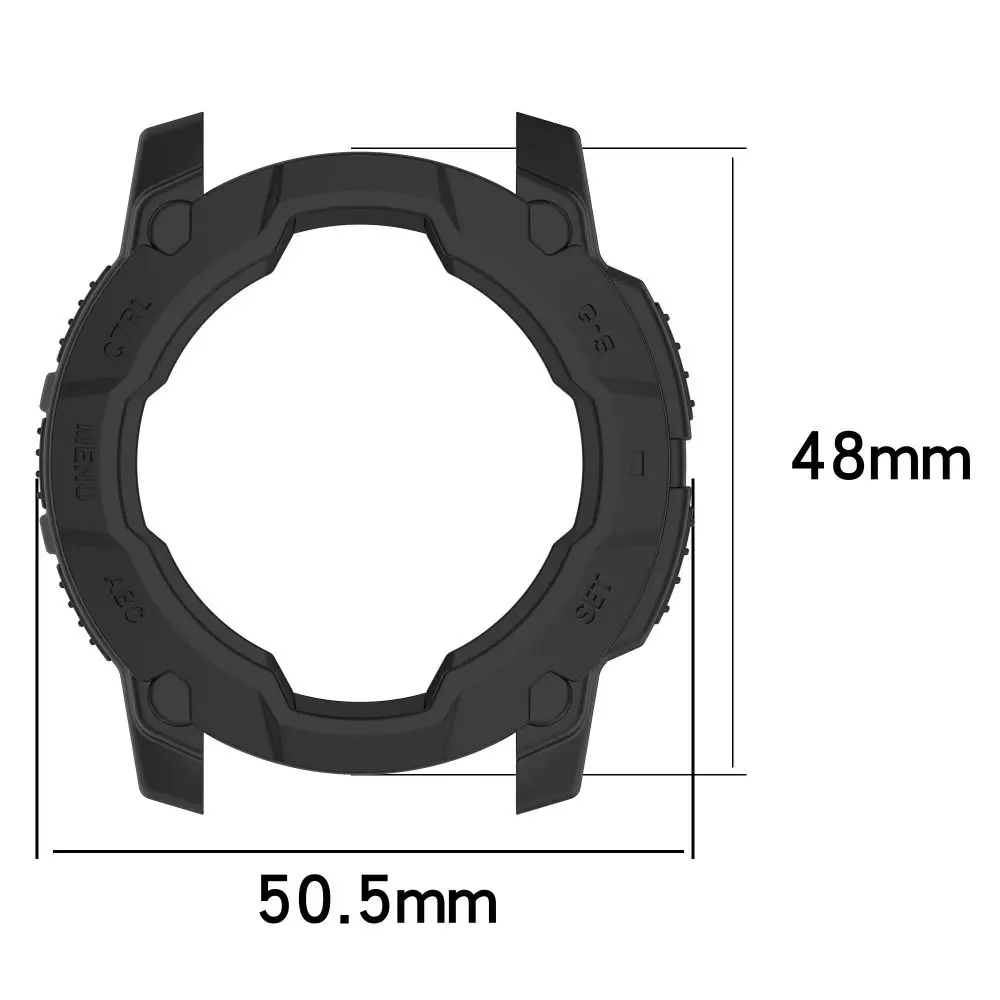 Nowe etui ochronne TPU odporne na zarysowania 45/50MM ochraniacz ekranu z pustą krawędzią do akcesoriów do inteligentnego zegarka Garmin Instinct 3 — zdjęcie produktu 6