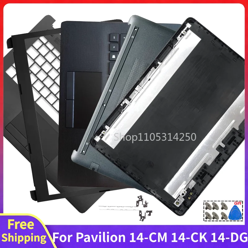 For Pavilion 14-CK 14-CM 14-DG 14-CY TPN-I131 240 245 246 G7 14Q-CS Rear Lid Top Cover Front Bezel Hinge US Palmrest Bottom Case