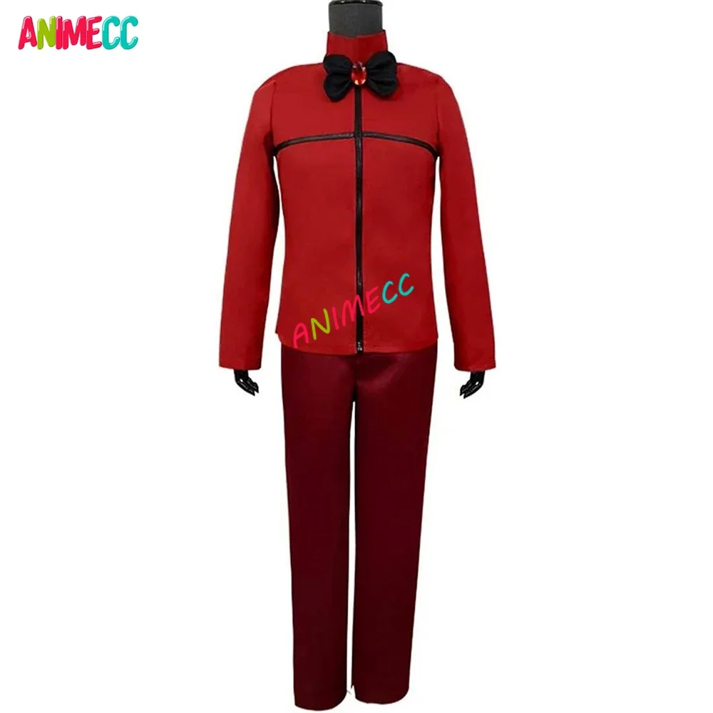 Alastor Cosplay Costume parrucca orecchio rosso giacca uniforme Anime Halloween Party outfit per gli uomini set completi S-XXXL