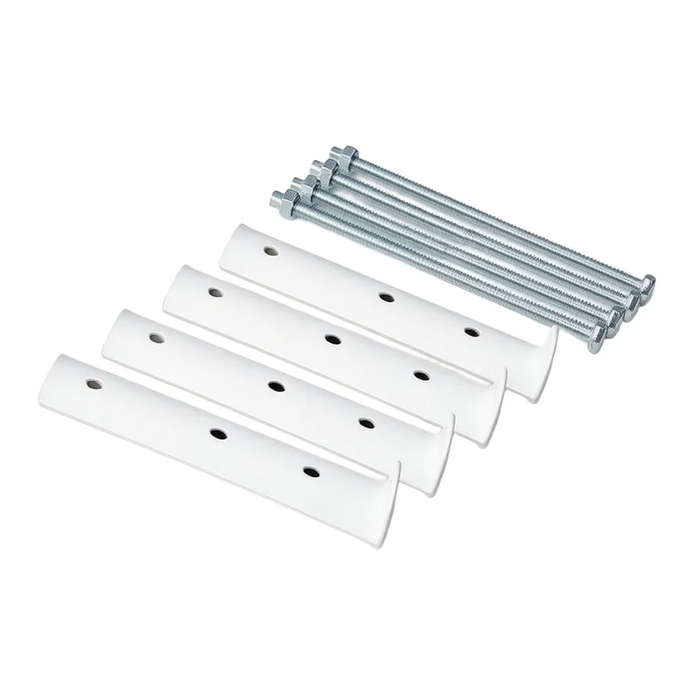 Steel Radiator Bracket 27x7x8cm White Fixed Mount For Elliptical Tube Heating Support Stable Installation Home Improvement Tool