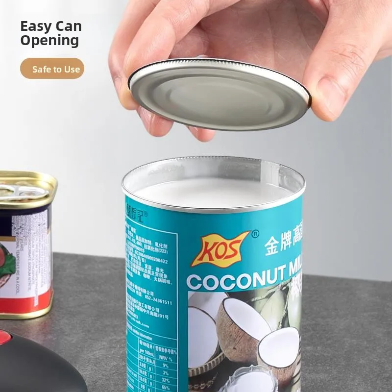 Automatic  Can Opener Iron Tin Can Head Opener Commercial Grade Kitchen Tool Pure Color Popular Element for Dining