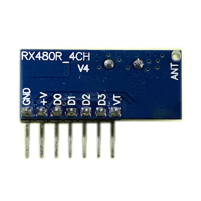433Mhz Wireless RF Remote Control 5V 4-Way Transmitter And Receiver Module Set 3-Button Remote Control RX480-4CH-ABFT