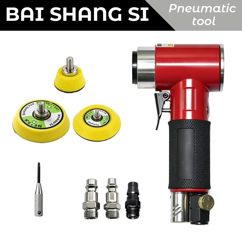 Multi-Size 1, 2, 3-Inch Air Sander Sanding Pad Set Pneumatic Grinders—Auto Body Repair and Woodworking Polishing Tools