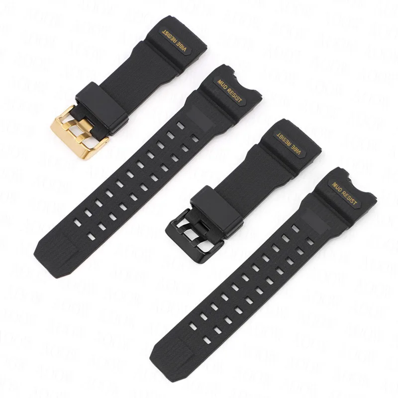 TPU Resin Strap for Casio MUDMASTER GWG-1000 Special Interface Waterproof Military Style Replacement Watch Band Accessories