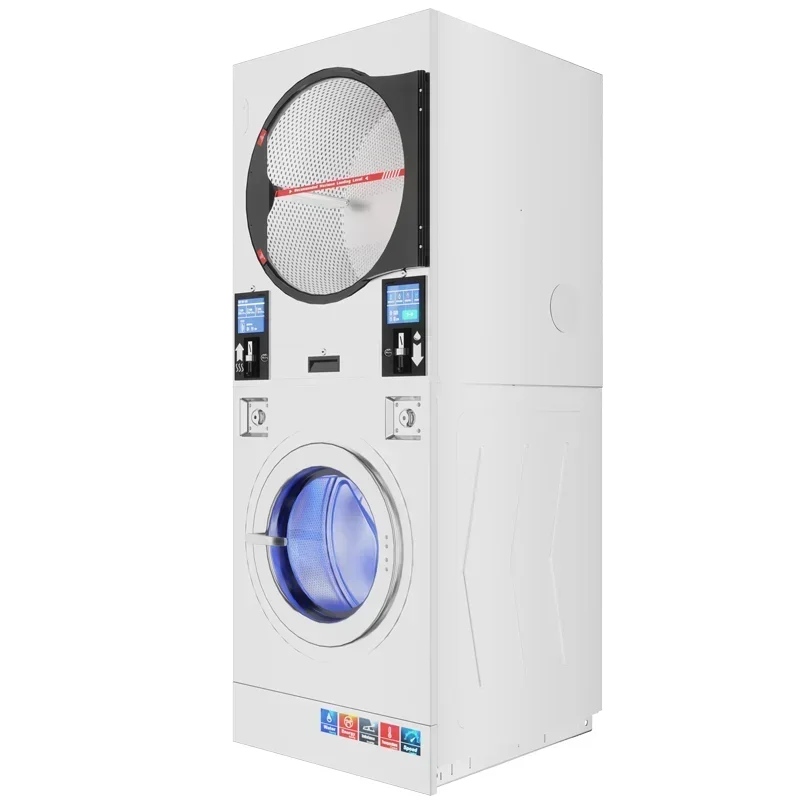 16kg/22kg Commercial laundry equipment  Coin Operated dryer machine  washing machine with dryer  for Laundromat Self Service