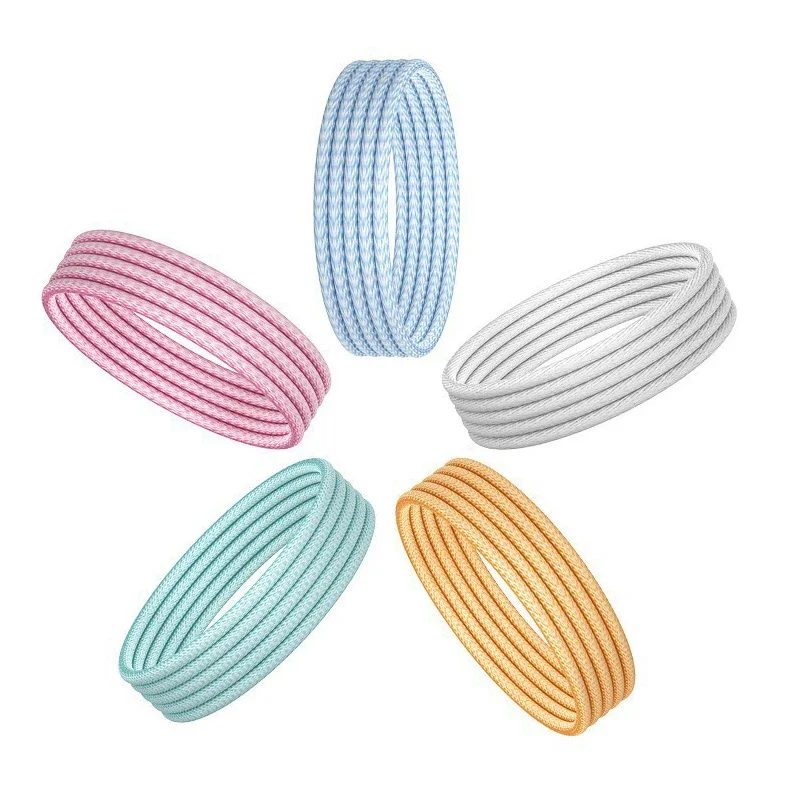MVQF 3in1 66W Super Fast Charging Macarone Braided  Data Cable, Suitable for Iphone Huawei Xiaomi Android Type C Charging Cable