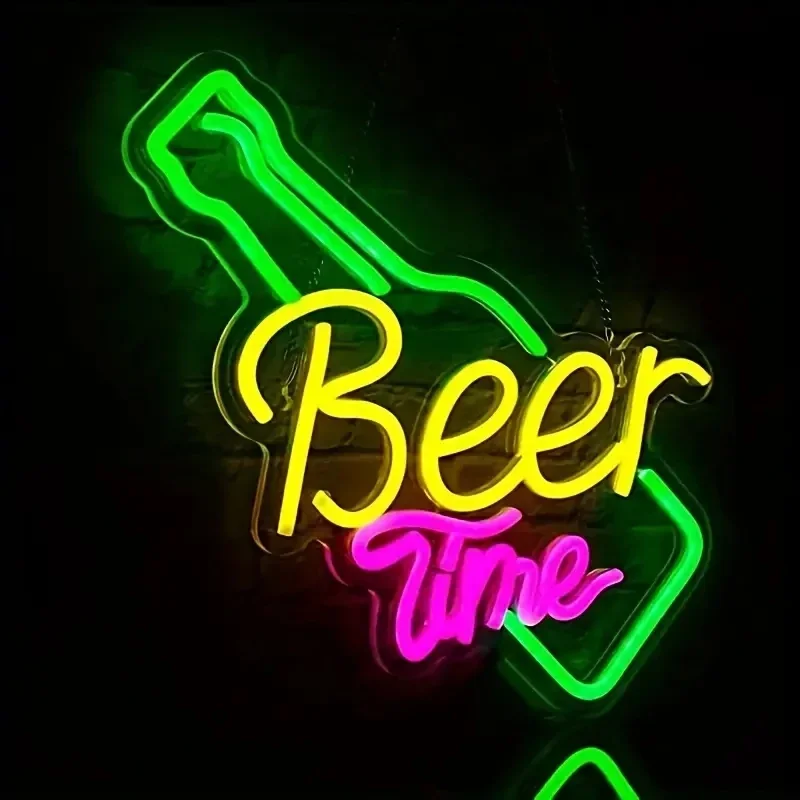 LED Neon Signs USB Operated Man Cave Gifts for Men Beer Mug Light up Wall Decor for Cafe Hotel Garage Bedroom Birthday Party