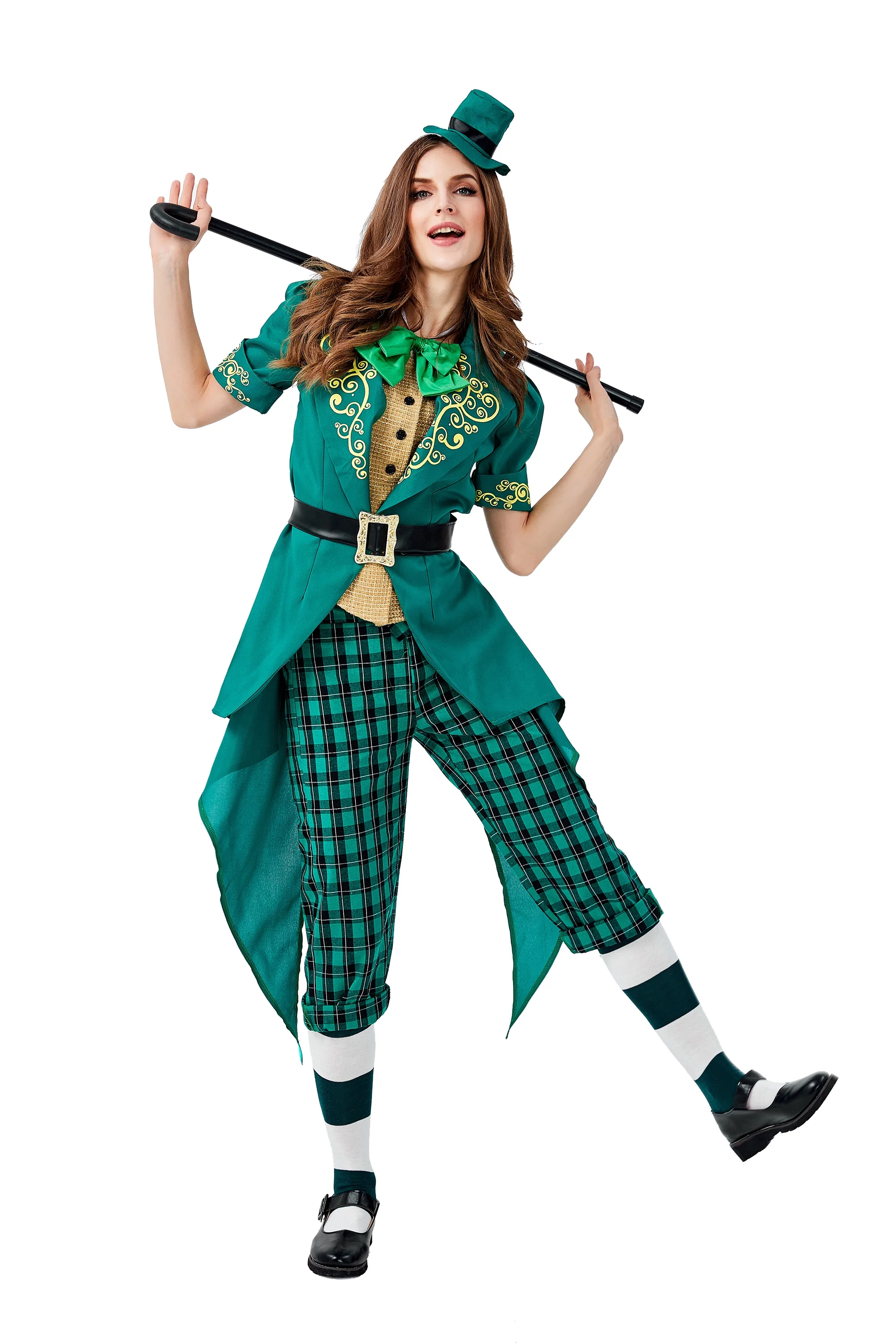 Déguisement Lutin Vert Femme – Robe et Chapeau – photo 1