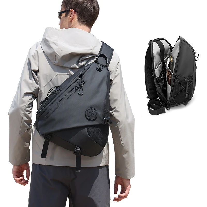 

Men's chest bag cycling large capacity outdoor backpack versatile sports travel shoulder crossbody bag trend