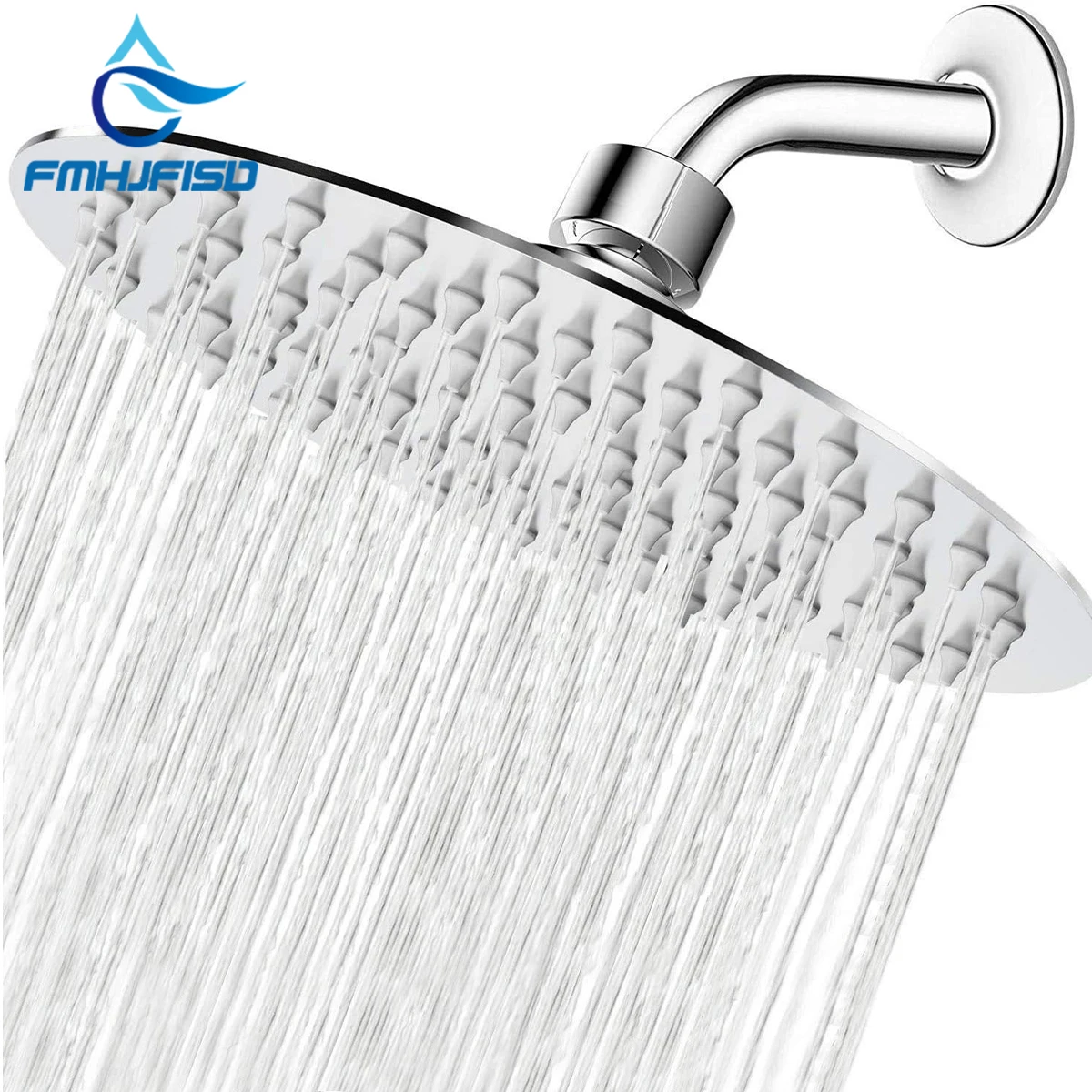 Chrome 4/6 inch Square/Round Rainfall Shower Head Ultrathin Stainless Steel Showerhead Top Rain Head Shower Faucet Accessory