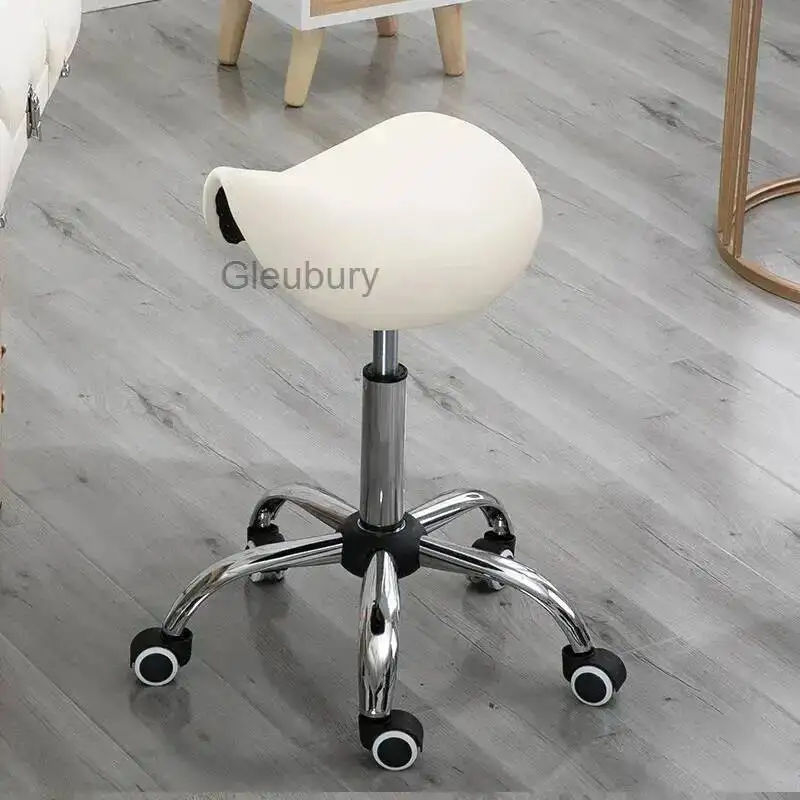 Stool - Adjustable Saddle Saddle for Chair Salon Spa Drafting Tattoo and Lash Tech，chairwithLifting Wheels, Dental Chair