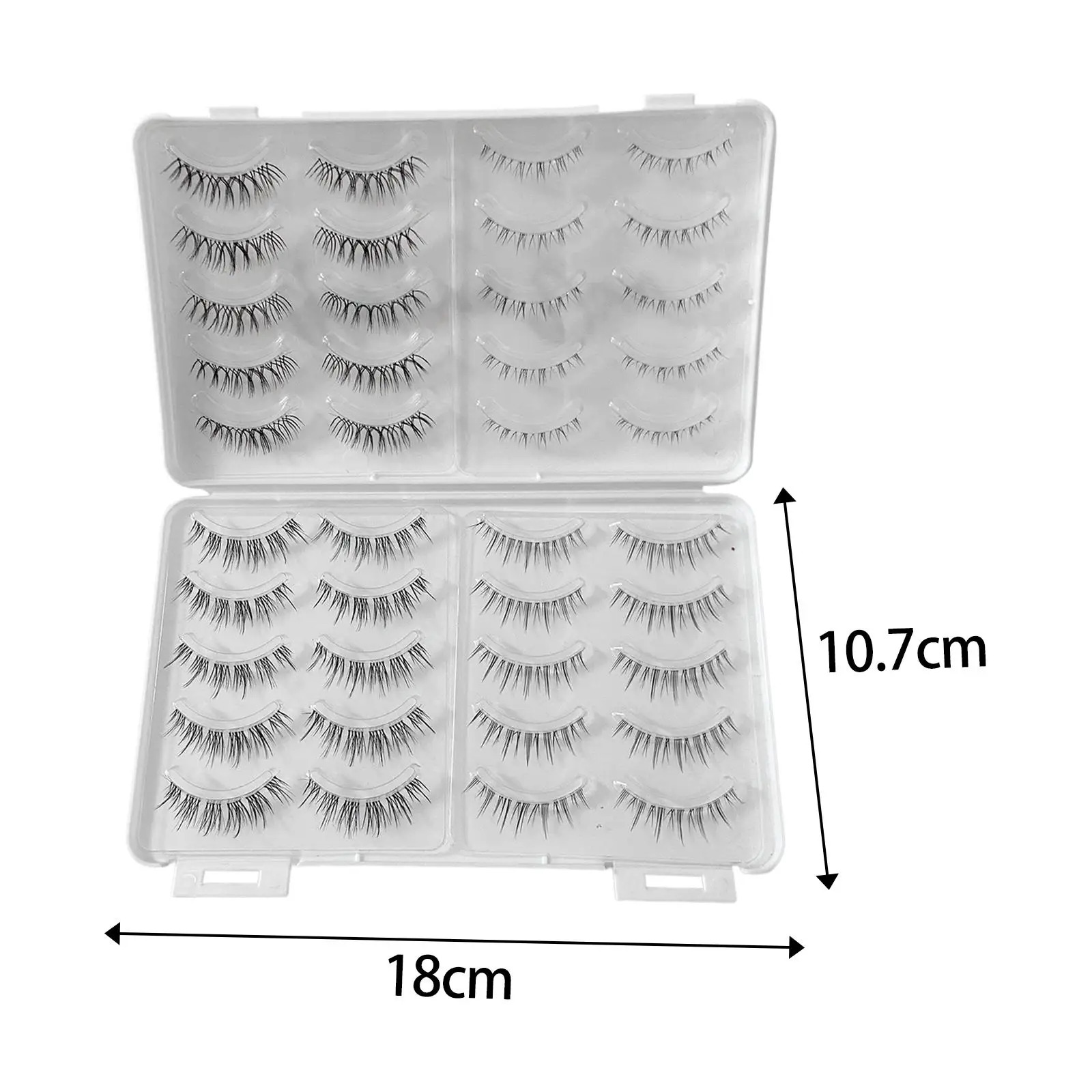 20x falsche Wimpern, natürliches Aussehen, 3D-künstliche Wimpern für Hochzeit, Cosplay