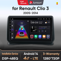 Junsun for Apple Wireless Carplay Android Auto Car Radio Autoradio For Renault Clio 3 2005-2014 GPS Car Intelligent Systems