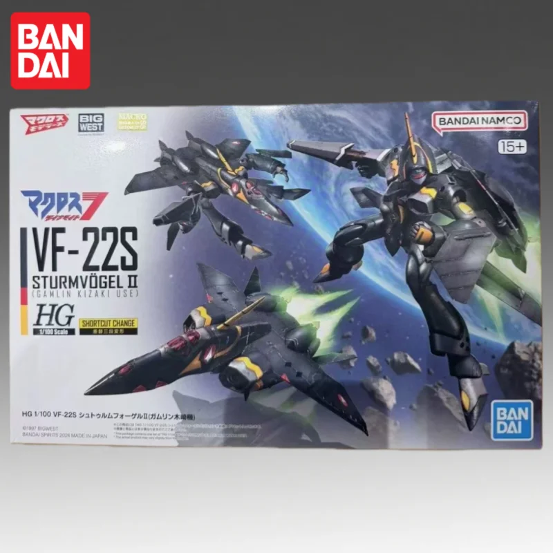 

В наличии Bandai, оригинальная фигурка Banpresto Macross Vf 22S, модель куклы, новая в штучной упаковке, гаражные украшения, коллекционная