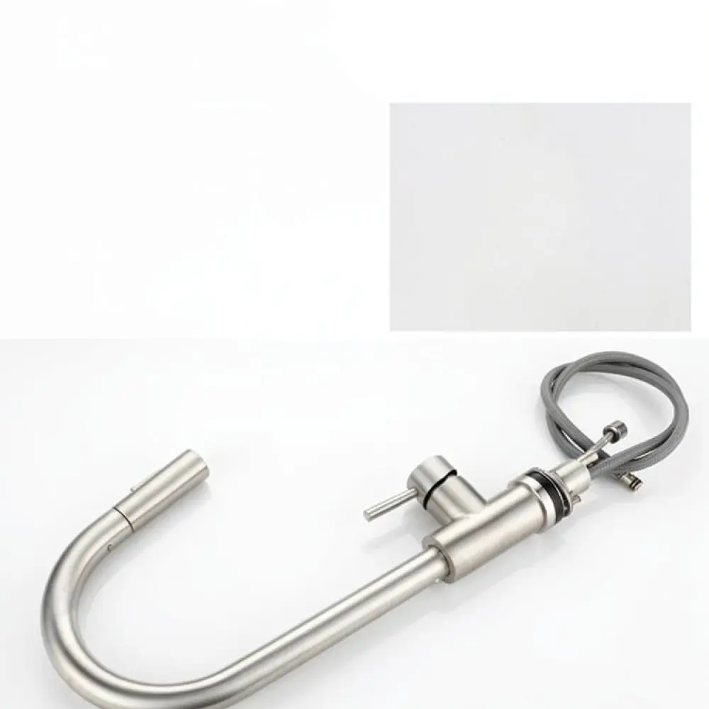 Kitchen Faucet Pull Out Sprayer 304 Stainless Steel Sink Mixer Tap Modern Cold Hot Water Rotatable Spout For Shenjie Parts