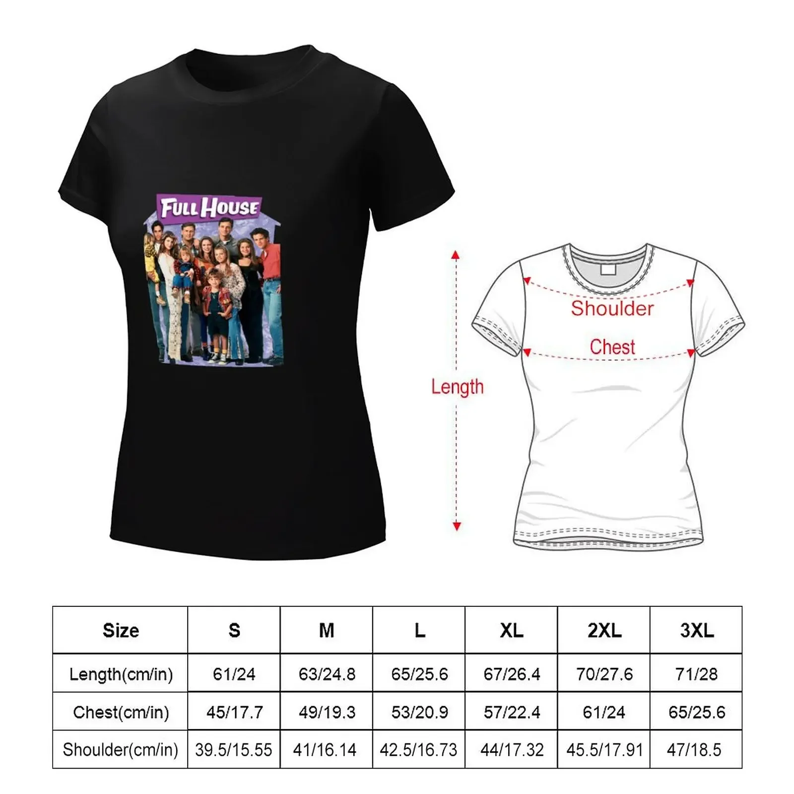 Full House America US T-shirt tees Female clothing t-shirt dress for Women long