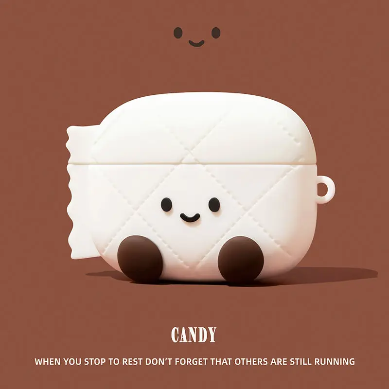 Smile Candy For AirPods 4 Earphone Case For AirPods 2 3 Pro Cartoon Headphone Cover Protect Wireless Headset cover