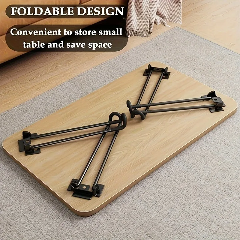 4pcs Folding Legs with Installation Tool Screw Pack Folding Table Leg Brackets for Coffee Table Bedside Support Legs Accessories