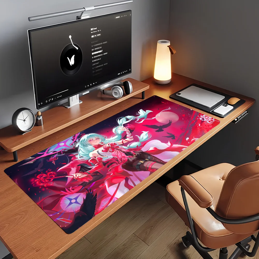 Game Phrolova Wuthering Waves Mouse Pad Non-slip Rubber Gamer Balance Computer Mat Decoracion Deskmat Laptop Office Large