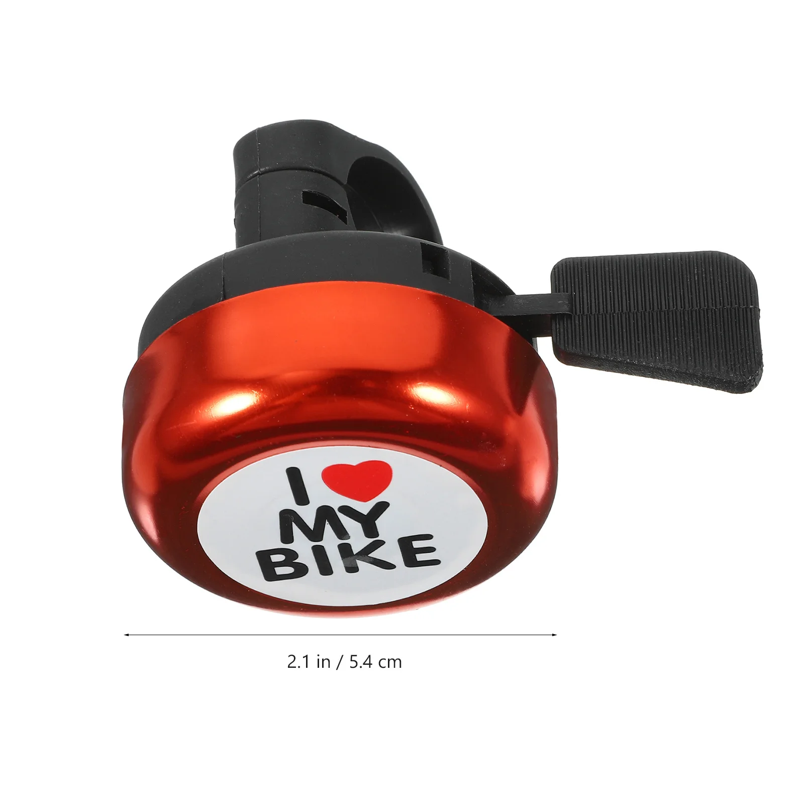 ملحق ركوب الدراجات الأساسي لتحذير نغمة رنين شفافة للأطفال والكبار مقاس 22 مم، جرس حلقي أبيض