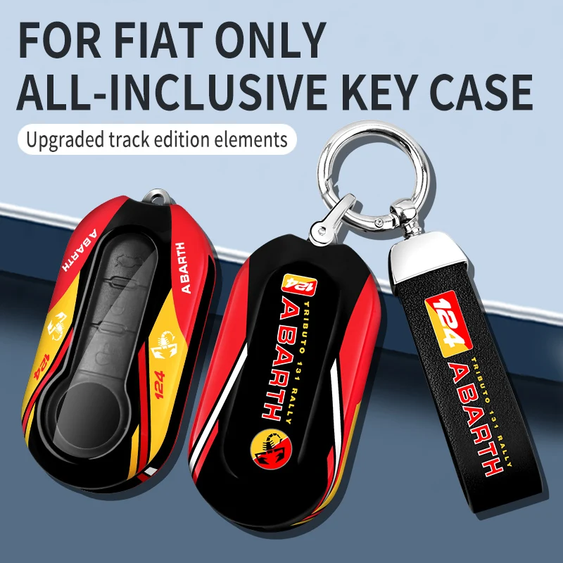 

Racing Style 3 Buttons Remote Car Key Shell Case Cover for Fiat 500 Panda Punto Bravo Stilo Ducato Key Chain Accessories