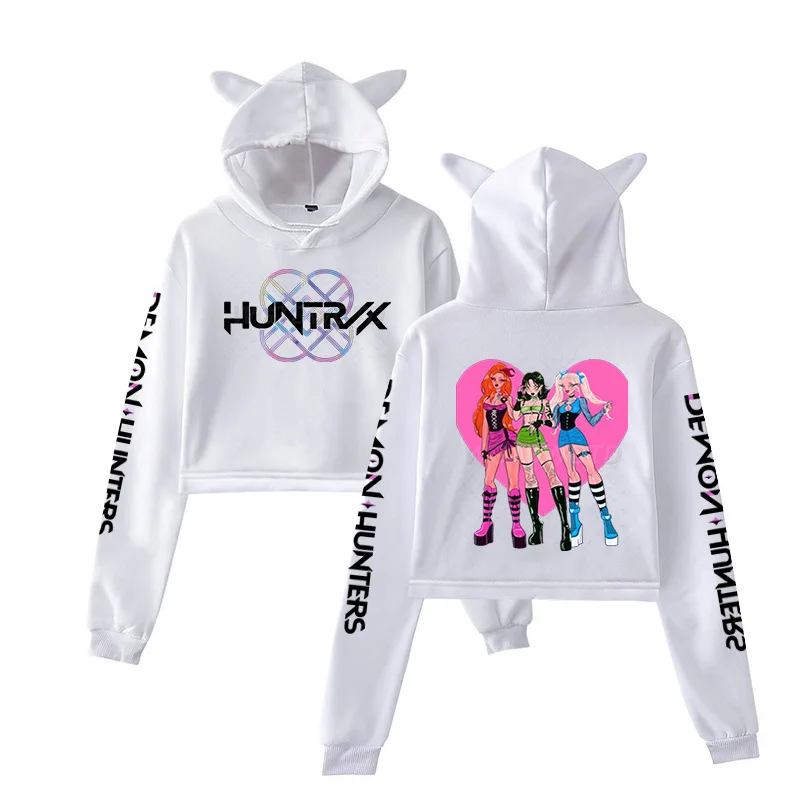 

Family Set Anime K-Pop Demon Hunters Hoodie Harajuku Hip Hop Pullover Tops Sweatshirt UNISEX Alphabet sportswear Fashion Trends