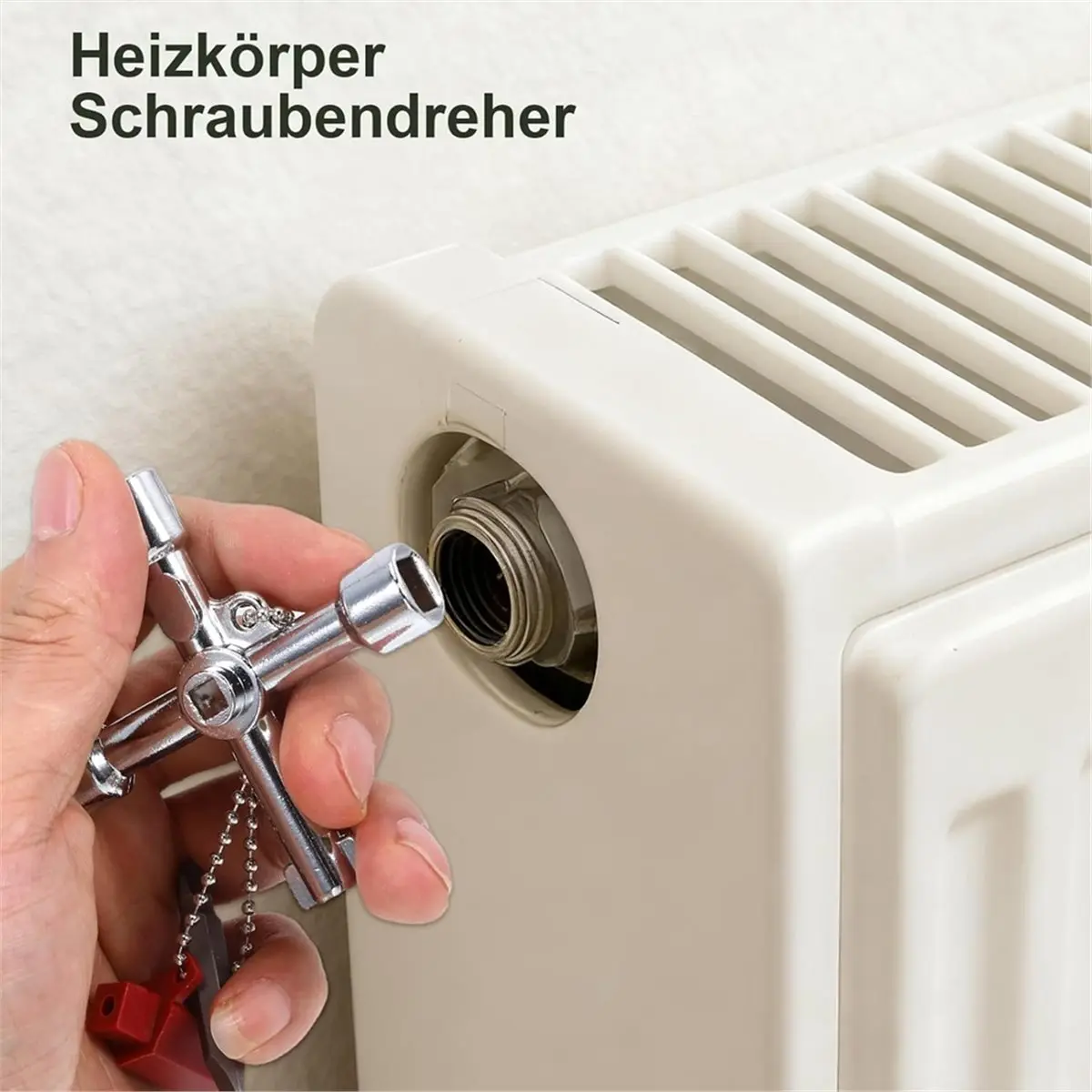 AT16 8 Piece Construction Machine Key Set, Universal Key Set, Multi-Purpose Square Wrench, for Controlling Radiators