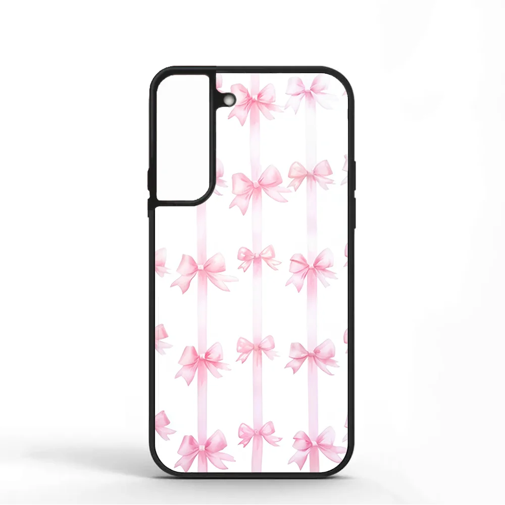 

Marble Bow Phone Case For Samsung S10 S20 S21 S22 S24 S30 Plus ULTRA Mirror Acrylic Cover