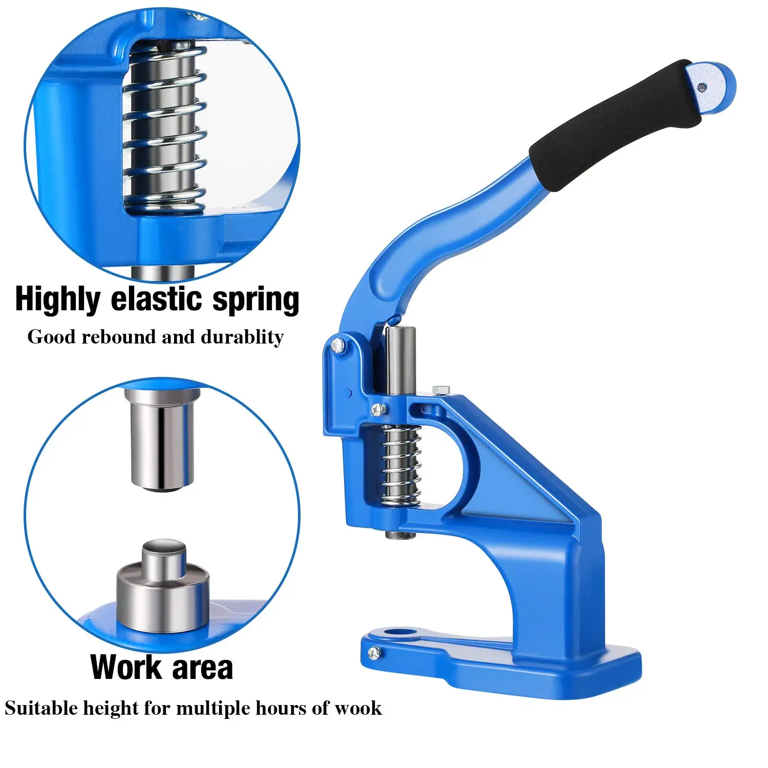 Punch Manual Installation Tool Grommet Eyelet Machine Hand Press Sew Pressing Clamp Machine DIY Manual Snap Eyelet Press Craft