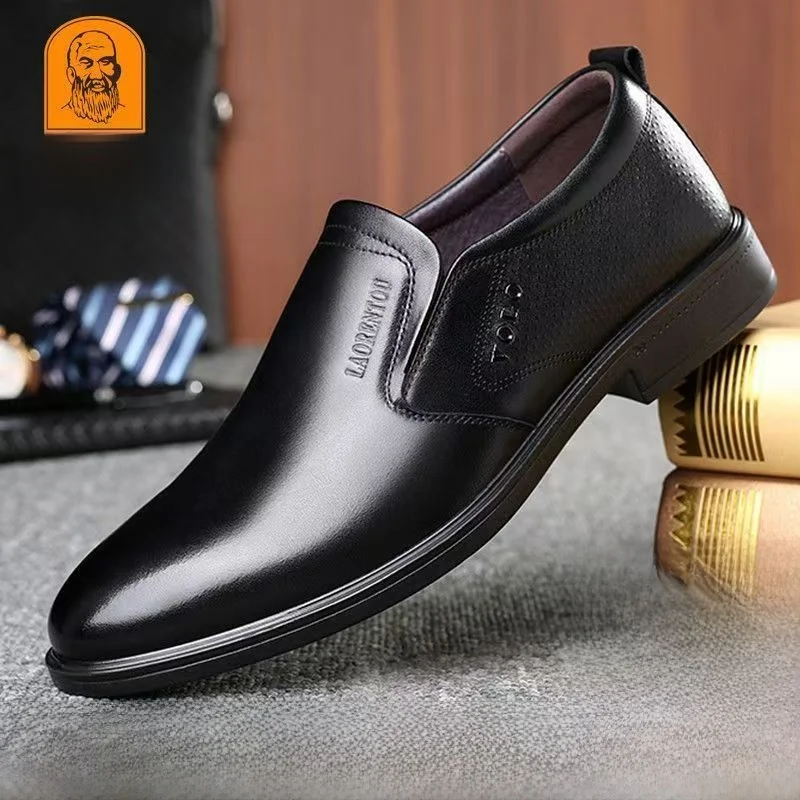 

Leather oes for Men Casual Breathable Soft Bot Busin Sle Spring Autumn Seasonal Comfortable Dad oes Trendy