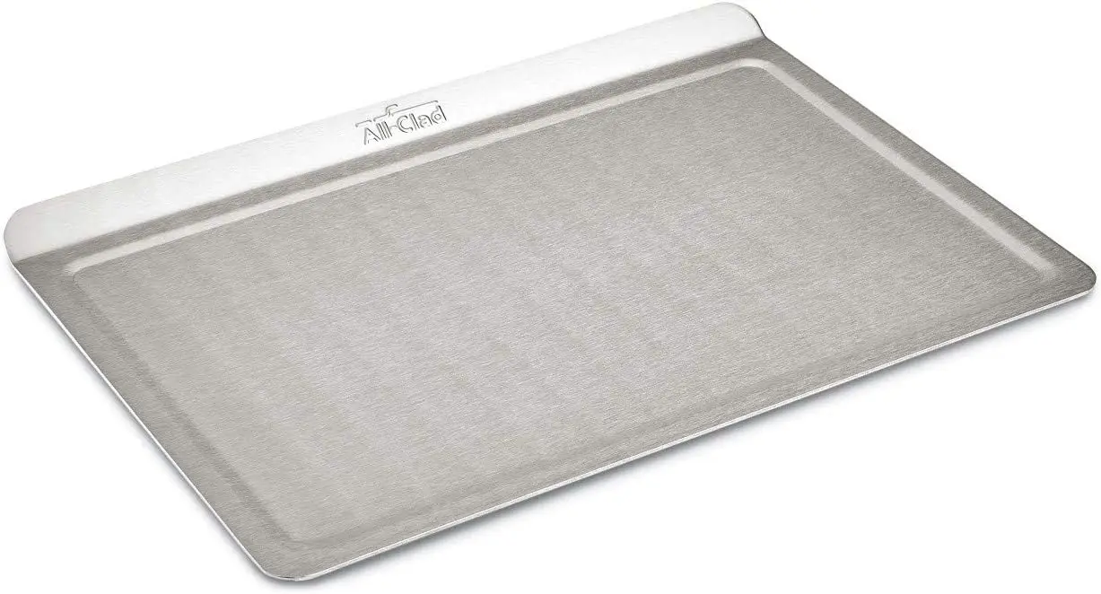 D3 3-Ply Stainless Steel Baking Sheet 10x14 Inch Induction Oven Broiler Safe 600F Half Sheet, Cookie Sheet, Muffin Pan,