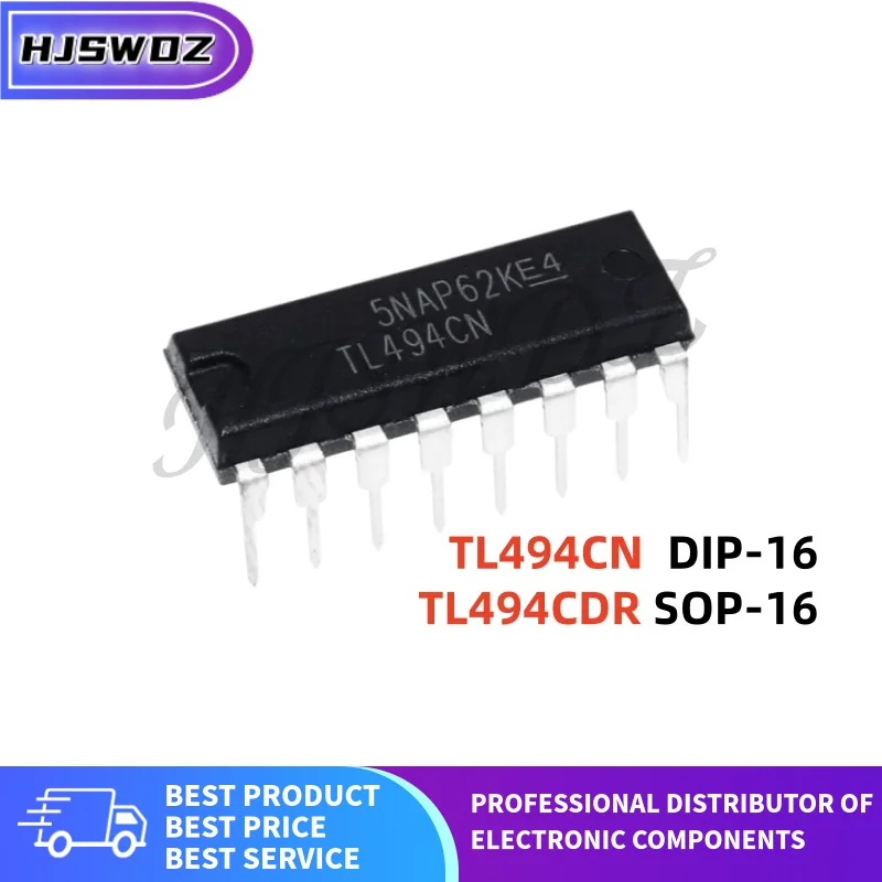 10 pièces/lot TL494CN TL494C 494CN DIP-16 TL494CDR TL494CD SOP-16 puce de contrôle IC 100% neuve