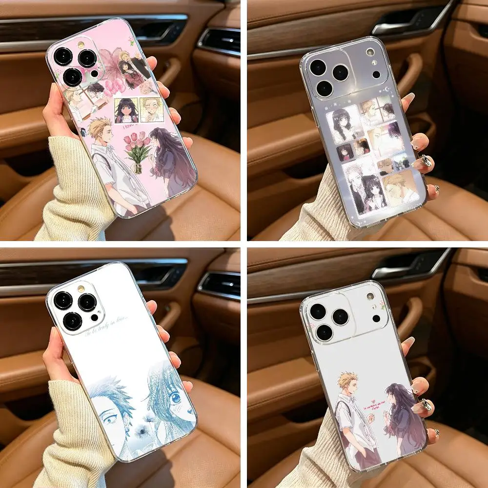 Coque de téléphone Anime - La fleur parfumée éclose avec dignité pour iPhone 17, 16, 15, 14, 13, 12, 11, Pro Max, 16/15/14 Plus, Housse transparente