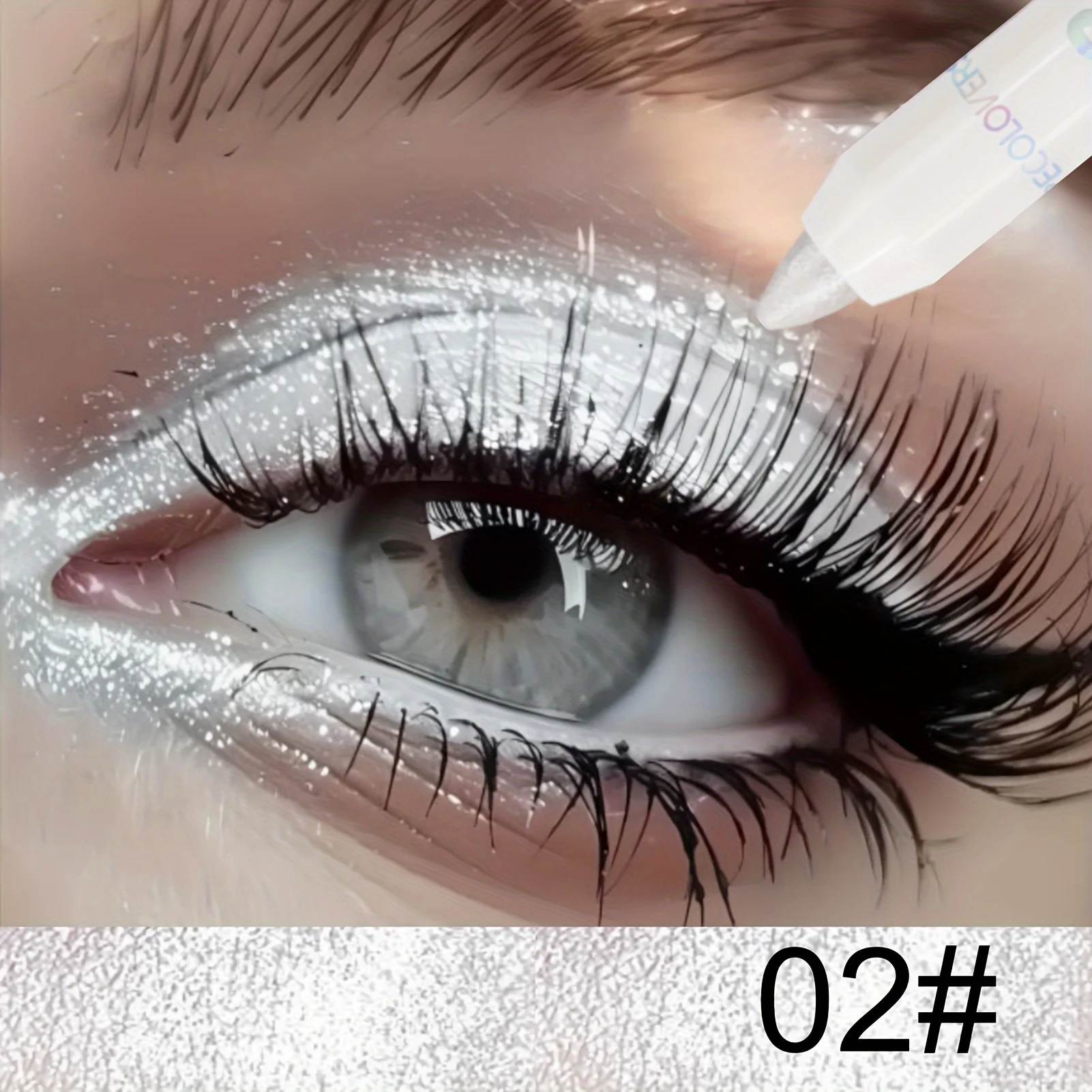 1PC wasserdichte Lidschatten-Sticks, langlebig, hochpigmentiert, schimmernd, glitzernd und matt, neutral, braun, Lidschatten-Bleistiftstift