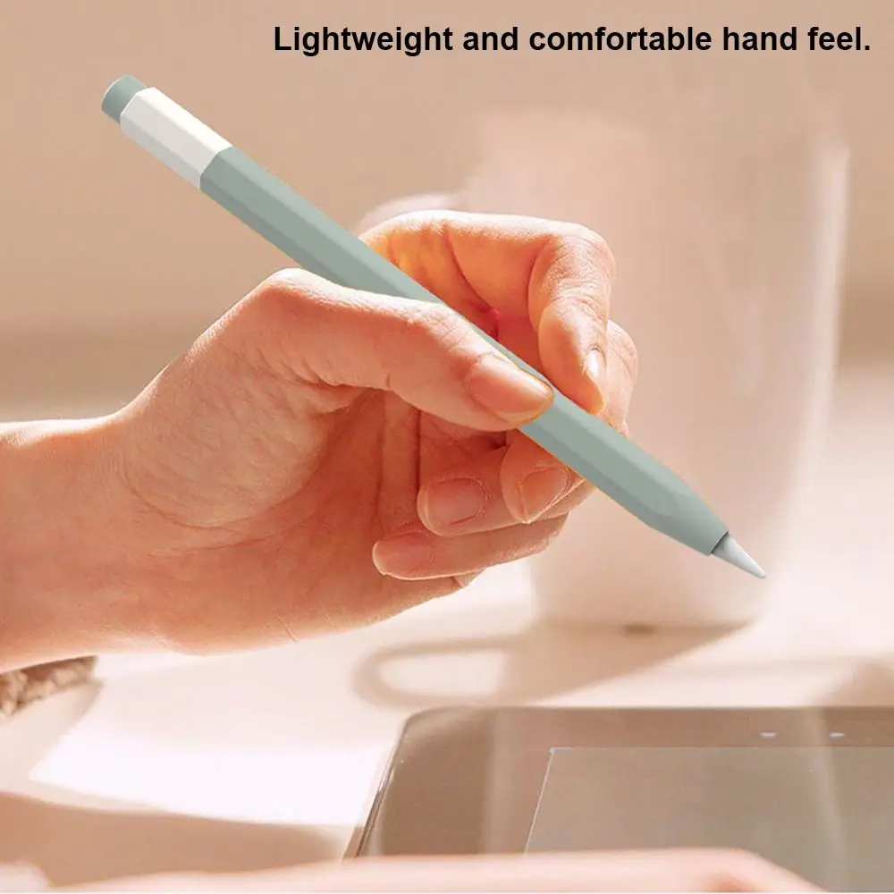 Tablet Stylus Protective Case Anti Slip Shockproof USB-C Touch Pen Sleeve Silicone Ergonomic for Apple Pencil 3rd Generation