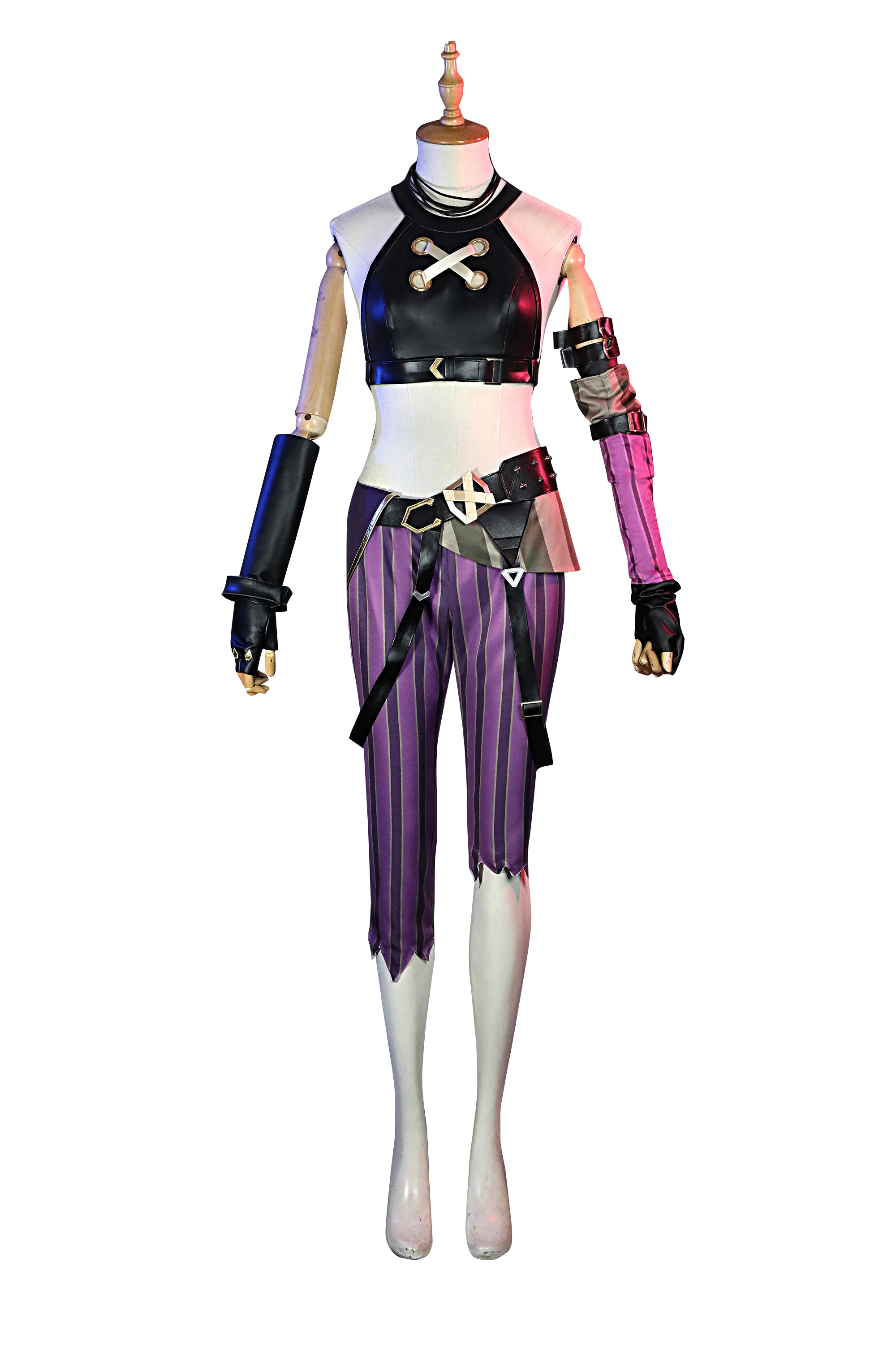 Arcane Jinx Cosplay Costume LoL Wig Halloween Carnival Party Outfits