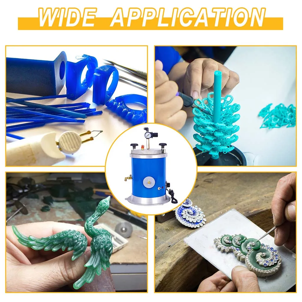 Wax Injection Machine ZL-500 for Jewelry Mold Casting | 110V/220V Vacuum Injecting Nozzle Casting Tool