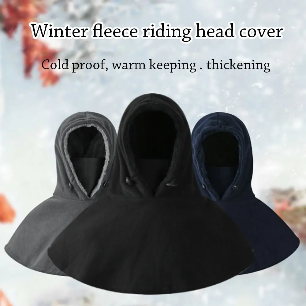 Men Winter Windproof Hiking Caps Warm Thermal Fleece Balaclava Face Beanies Ski Bike Cycling Neck Warmer Motorcycle Helmet Hat