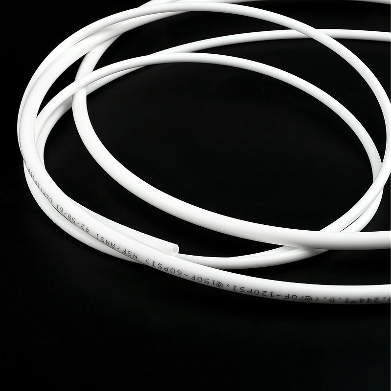 0.5~10 Meter RO Water 1/4 3/8 Inch O.D PE Hose Tubing White Flexible Pipe Tube For Reverse Osmosis Aquarium Filter System