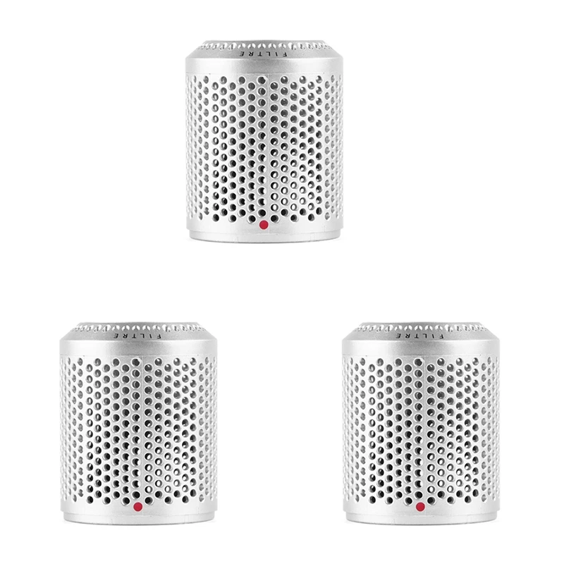 3X Suitable For Dyson Hair Dryer HD01 HD03 HD08 Dustproof Outer Filter Cover Vacuum Cleaner Accessories Silver