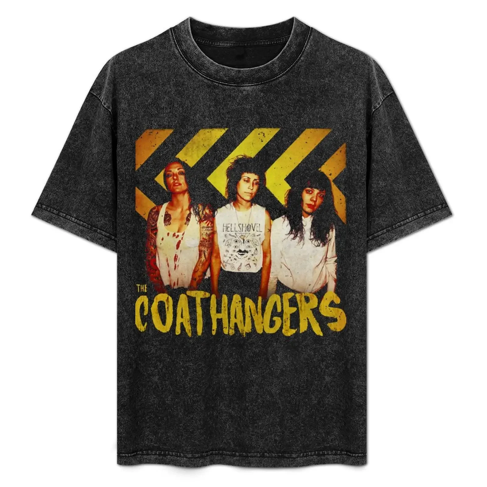 

the coathangers band punk garage rock distressed retro vintage tshirt design T-Shirt