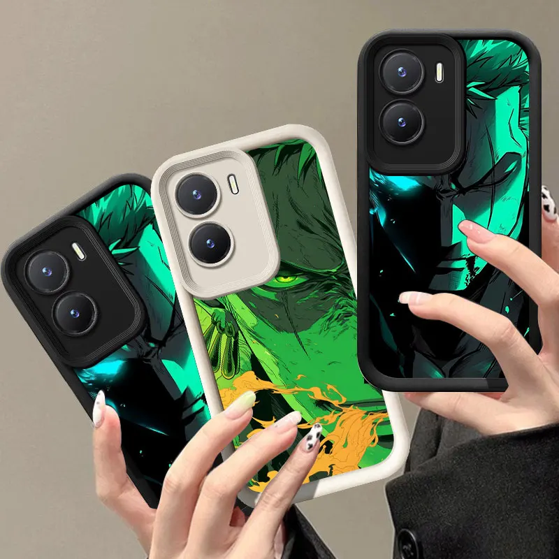 O-one חתיכה roronoa טלפון במקרה vivo v30 x80 x90 pro v29e v30e v40 y75 y78 5g y02 y17 y22 y76 y21 y27 y28 y35 y35