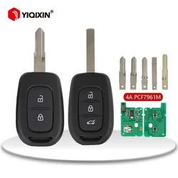 Remote Car Key For Renault Sandero Kiwid Duster Megane Clio4 Master3 Symbol Trafic Dacia Logan 2 Lodgy 4A 433MHz PCF7961M Chip