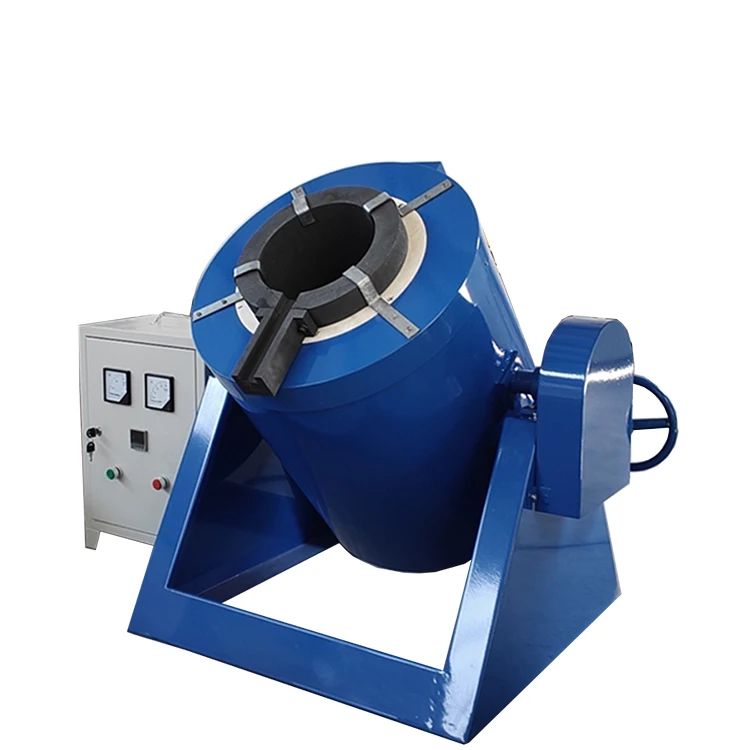 10-29kg Electric aluminum can melting machine in Poland