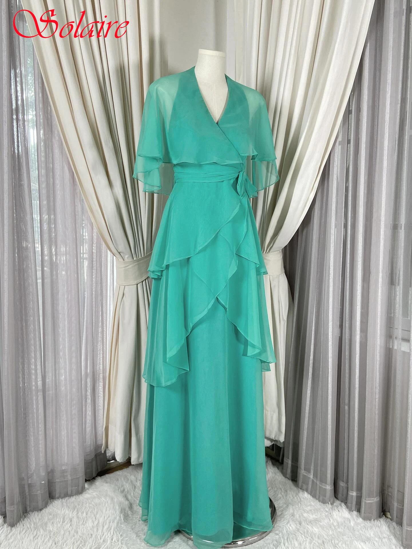 

Customized A-Line V-Neck Elegant Formal Evening Dress Modern Fashion Bespoke Occasion Gowns Temperament High Quality Party Dress