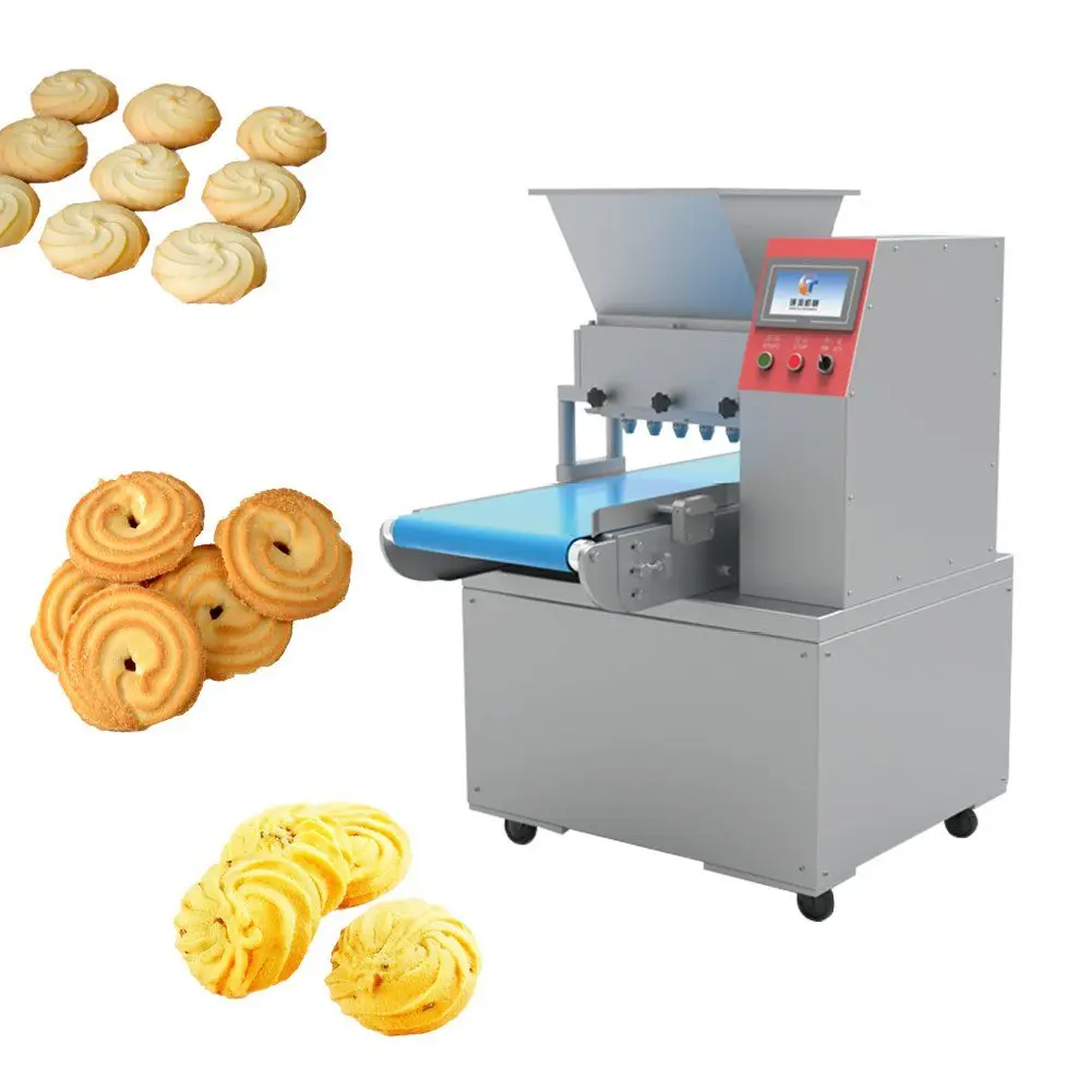 Biscuit Making Machine Replaceable Molds Cookie Making Machine for Coconut Flavor Biscuit Snack Processing