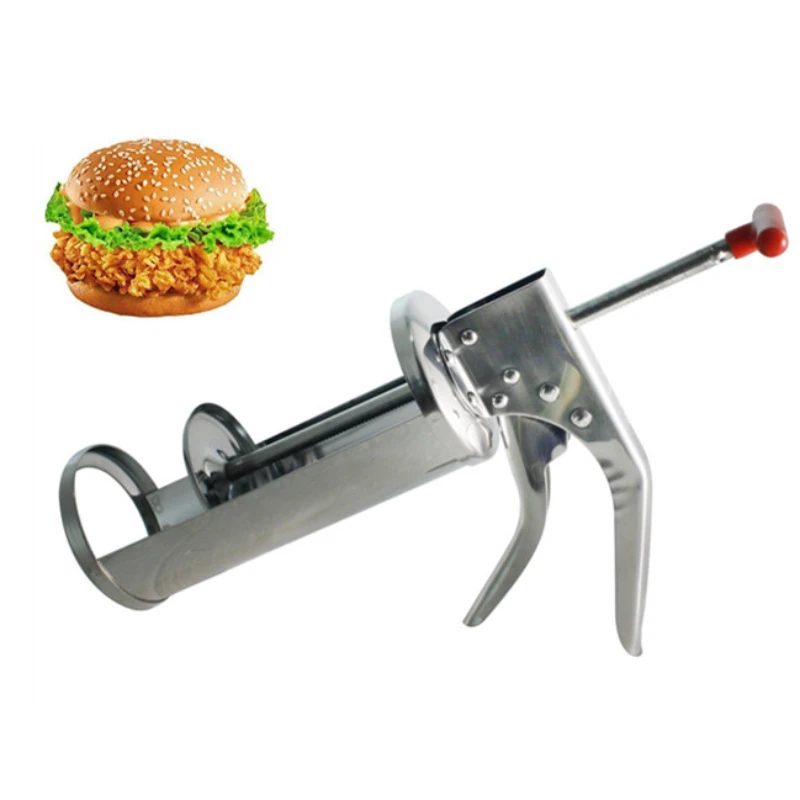 1/2 1/3 2/3 oz Stainless Steel Mustard Mayonnaise Sauce   Gun for Fast Food Shop