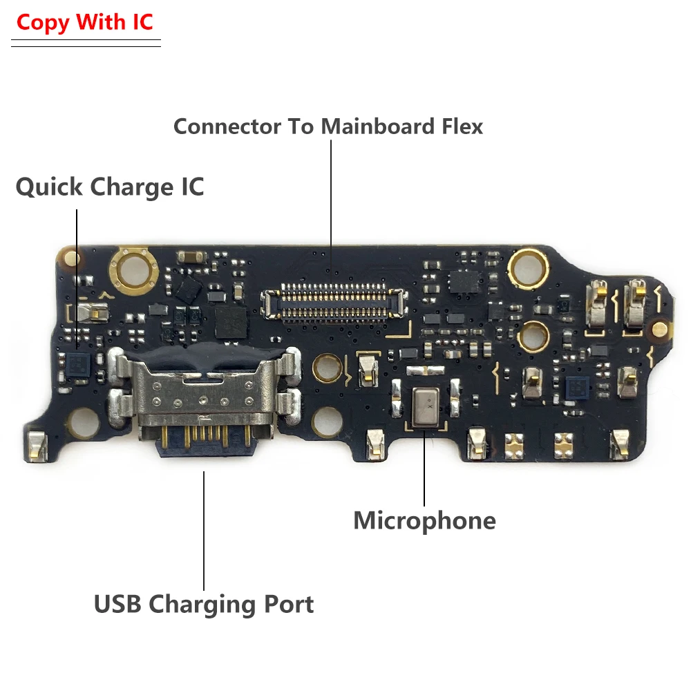 New For Xiaomi Mi A1 A2 A3 Lite 5X 6X CC9E Dock Connector Micro USB Charger Charging Port Flex Cable Microphone Board