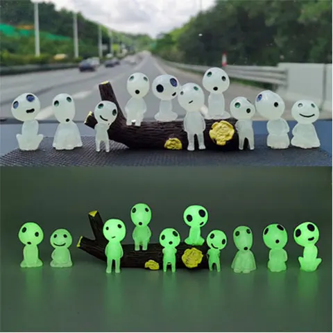 3D Night Light Doll Miniature Christmas Landscape Doll Home Decoration Gift Living Room Halloween Room Decoration Luminous Elf