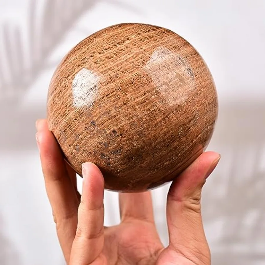 

Decorative Ball Natural Healing Crystals Sphere Moroccan Onyx Ball Polished Divination Ball 91-100mm Stone Crystal Sphere with
